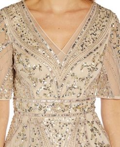 Adrianna Papell Beaded Midi Sheath Dress 4 Adrianna Papell Beaded Midi Sheath Dress -Adrianna Papell Sales Shop 21922527 fpx