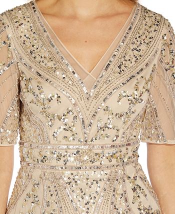 Beaded Midi Sheath Dress Adrianna Papell Beaded Midi Sheath Dress -Adrianna Papell Sales Shop