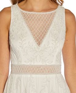 Adrianna Papell Beaded Illusion Dress 4 Adrianna Papell Beaded Illusion Dress -Adrianna Papell Sales Shop 21922568 fpx