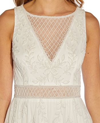 Beaded Illusion Dress Adrianna Papell Beaded Illusion Dress -Adrianna Papell Sales Shop
