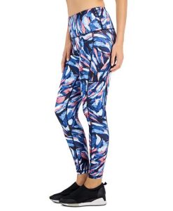 ID Ideology Petite Painterly Waves 7/8 Leggings, Created For Macy's -Adrianna Papell Sales Shop 21951747 fpx