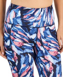ID Ideology Petite Painterly Waves 7/8 Leggings, Created For Macy's -Adrianna Papell Sales Shop 21951748 fpx