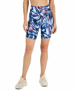 ID Ideology Women's Painterly Bicycle Shorts, Created For Macy's