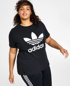 ADIDAS Women's Trefoil Logo T-Shirt, XS-4X -Adrianna Papell Sales Shop 22025204 fpx