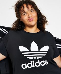 ADIDAS Women's Trefoil Logo T-Shirt, XS-4X -Adrianna Papell Sales Shop 22025209 fpx