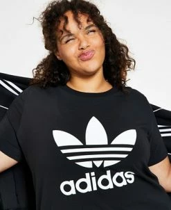 ADIDAS Women's Trefoil Logo T-Shirt, XS-4X -Adrianna Papell Sales Shop 22025209 fpx