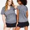 ID Ideology Women's Essentials Rapidry Heathered Performance T-Shirt, XS-4X, Created For Macy's -Adrianna Papell Sales Shop 22025376 fpx