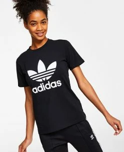ADIDAS Women's Trefoil Logo T-Shirt, XS-4X -Adrianna Papell Sales Shop 22032476 fpx