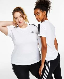 ADIDAS Women's Cotton 3 Stripes T-Shirt, XS-4X