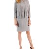 Kasper Women's Faux-Suede Framed Patch-Pocket Blazer & Sheath Dress -Adrianna Papell Sales Shop 22077238 fpx