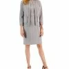 Kasper Women's Faux-Suede Framed Patch-Pocket Blazer & Sheath Dress -Adrianna Papell Sales Shop 22077238 fpx