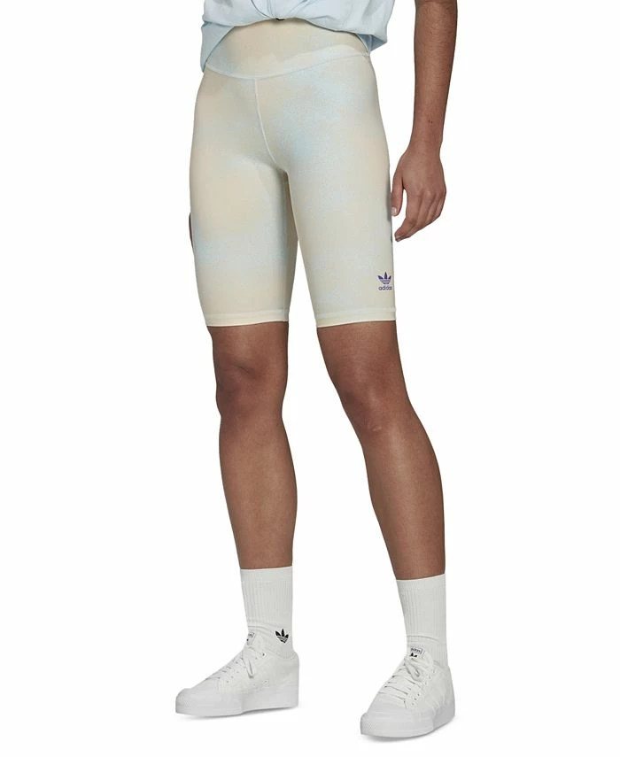 ADIDAS Women's Spray Paint Biker Shorts 3 ADIDAS Women's Spray Paint Biker Shorts