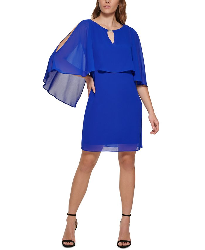 Women's Cape-Overlay Dress Vince Camuto Women's Cape-Overlay Dress -Adrianna Papell Sales Shop