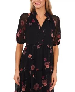 CeCe Women's Babydoll Short-Sleeve Dress -Adrianna Papell Sales Shop 22159787 fpx