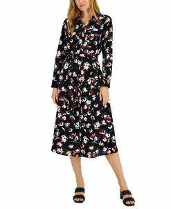 Alfani Women's Belted Shirtdress Created For Macy's