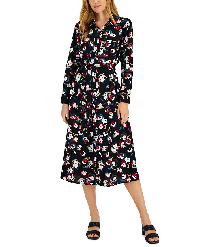 Women's Belted Shirtdress Created For Macy's Alfani Women's Belted Shirtdress Created For Macy's -Adrianna Papell Sales Shop