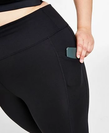 ID Ideology Women's Compression High-Waist Side-Pocket 7/8 Length Leggings, XS-4X, Created For Macy's 7 ID Ideology Women's Compression High-Waist Side-Pocket 7/8 Length Leggings, XS-4X, Created For Macy's - Image 5