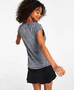 ID Ideology Women's Essentials Rapidry Heathered Performance T-Shirt, XS-4X, Created For Macy's -Adrianna Papell Sales Shop 22175764 fpx