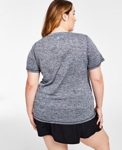 ID Ideology Women's Essentials Rapidry Heathered Performance T-Shirt, XS-4X, Created For Macy's -Adrianna Papell Sales Shop 22175767 fpx