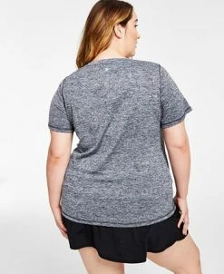 ID Ideology Women's Essentials Rapidry Heathered Performance T-Shirt, XS-4X, Created For Macy's -Adrianna Papell Sales Shop 22175767 fpx