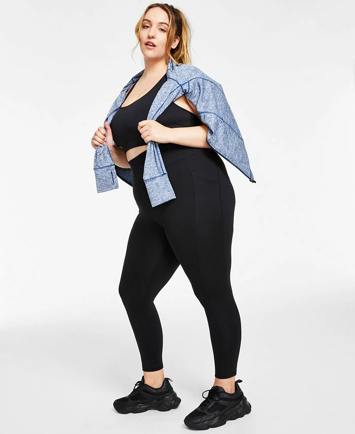 ID Ideology Women's Compression High-Waist Side-Pocket 7/8 Length Leggings, XS-4X, Created For Macy's 6 ID Ideology Women's Compression High-Waist Side-Pocket 7/8 Length Leggings, XS-4X, Created For Macy's - Image 4