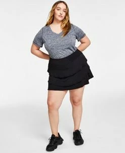ID Ideology Flounce Skort, XS-4X, Created For Macy's -Adrianna Papell Sales Shop 22175809 fpx