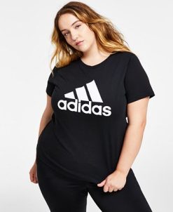 ADIDAS Women's Essentials Logo Cotton T-Shirt, XS-4X -Adrianna Papell Sales Shop 22176691 fpx