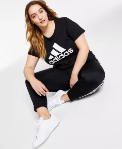 ADIDAS Women's Essentials Logo Cotton T-Shirt, XS-4X -Adrianna Papell Sales Shop 22176693 fpx