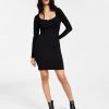 Bar III Women’s Ribbed Mini Dress, Created For Macy’s -Adrianna Papell Sales Shop 22187547 fpx