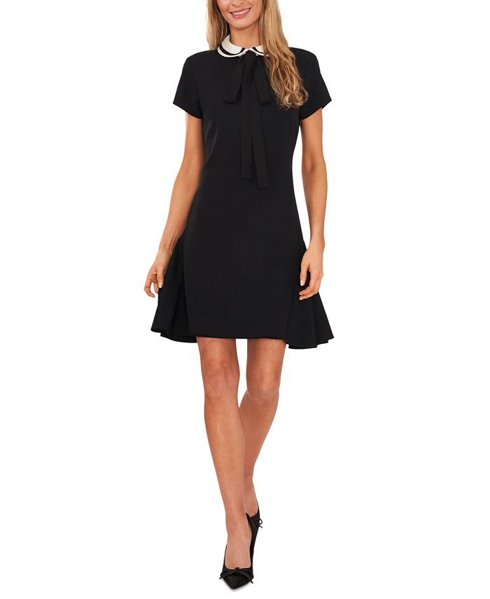 Women's Collared Bow-Tie A-Line Dress CeCe Women's Collared Bow-Tie A-Line Dress -Adrianna Papell Sales Shop