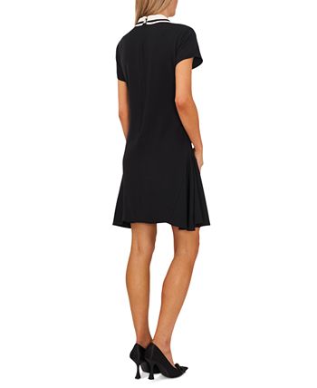 Women's Collared Bow-Tie A-Line Dress CeCe Women's Collared Bow-Tie A-Line Dress -Adrianna Papell Sales Shop