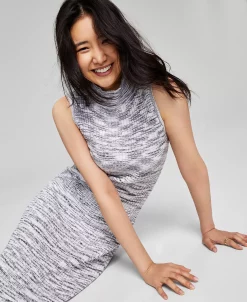 And Now This Women's Ribbed Mock-Neck Bodycon Dress -Adrianna Papell Sales Shop 22249778 fpx