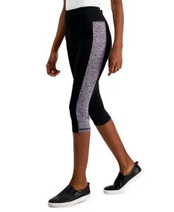 ID Ideology Active Petite Colorblocked Cropped Leggings, Created For Macy's -Adrianna Papell Sales Shop 22292850 fpx