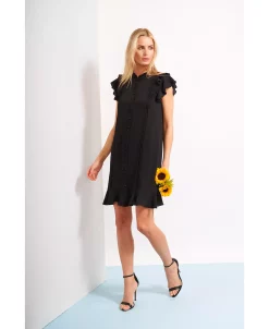 CeCe Women's Pintuck Button Front Dress -Adrianna Papell Sales Shop 22295497 fpx