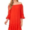 CeCe Women's Off The Shoulder Flounce Dress -Adrianna Papell Sales Shop 22295654 fpx