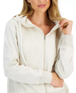 ID Ideology Women's Fleece Full-Zip Jacket, Regular & Petite, Created For Macy's -Adrianna Papell Sales Shop 22298050 fpx