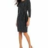 Kasper Women's Anise Metallic Faux-Wrap Dress -Adrianna Papell Sales Shop 22302814 fpx