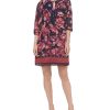 Vince Camuto Women's Printed Balloon-Sleeve Chiffon Dress -Adrianna Papell Sales Shop 22332777 fpx