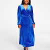 Kasper Glitter Velvet Faux-Wrap Midi Dress -Adrianna Papell Sales Shop 22344417 fpx