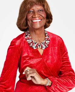 Kasper Glitter Velvet Faux-Wrap Midi Dress -Adrianna Papell Sales Shop 22344425 fpx