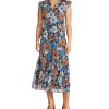 Steve Madden BB Dakota Orange Blossom Printed Dress -Adrianna Papell Sales Shop 22368623 fpx