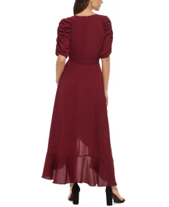Kensie Ruffled Midi Dress -Adrianna Papell Sales Shop 22370654 fpx
