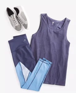 ID Ideology Women's Colorblocked 7/8-Leggings, Created For Macy's -Adrianna Papell Sales Shop 22393890 fpx