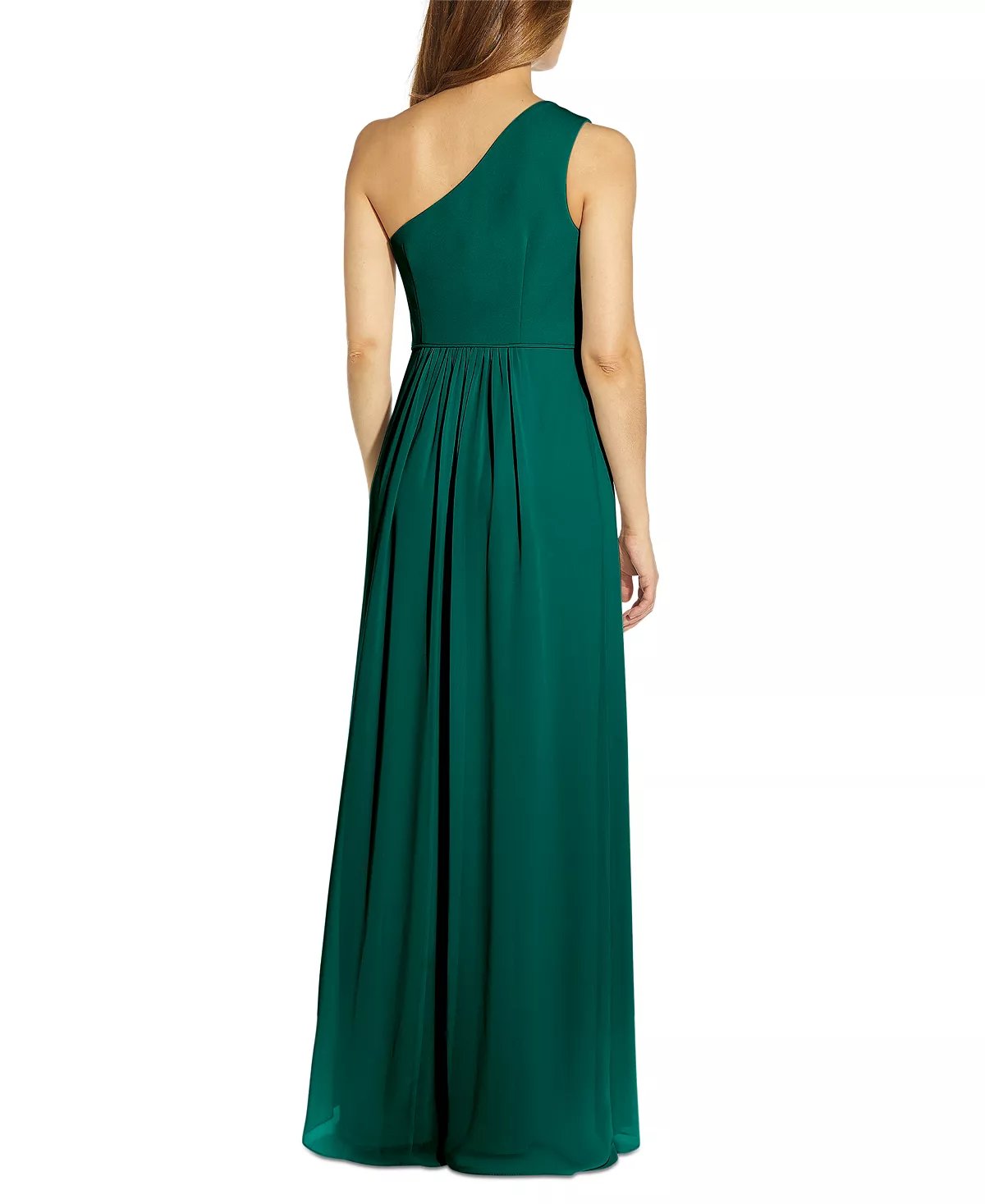 Adrianna Papell One-Shoulder Chiffon Gown 4 Adrianna Papell One-Shoulder Chiffon Gown - Image 2