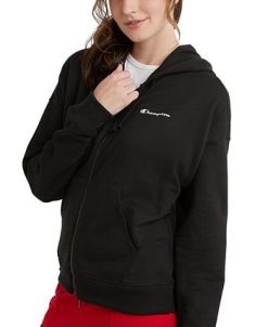 Champion Women's Powerblend Fleece Full-Zip Hoodie -Adrianna Papell Sales Shop 22408762 fpx