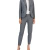 Anne Klein Women's Plaid One-Button Notch-Collar Pantsuit -Adrianna Papell Sales Shop 22410518 fpx
