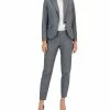 Anne Klein Women's Plaid One-Button Notch-Collar Pantsuit -Adrianna Papell Sales Shop 22410518 fpx