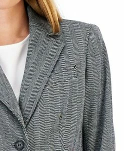 Anne Klein Women's Herringbone Two-Button Jacket & Flare-Leg Pants & Pencil Skirt 16 Anne Klein Women's Herringbone Two-Button Jacket & Flare-Leg Pants & Pencil Skirt -Adrianna Papell Sales Shop 22410702 fpx