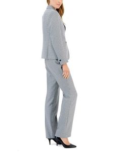 Anne Klein Women's Mini Houndstooth Two-Button Jacket & Flare-Leg Pants & Pencil Skirt -Adrianna Papell Sales Shop 22410712 fpx