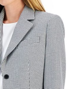 Anne Klein Women's Mini Houndstooth Two-Button Jacket & Flare-Leg Pants & Pencil Skirt -Adrianna Papell Sales Shop 22410714 fpx